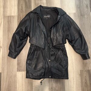 Amazing Vintage 100% Leather Women’s Riding Jacket